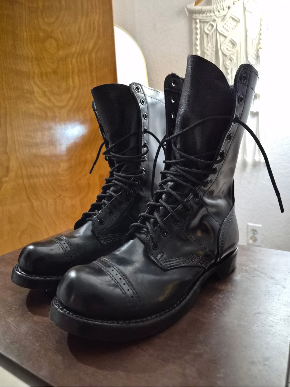 Corcoran 1500 Black Leather Original Jump Boots